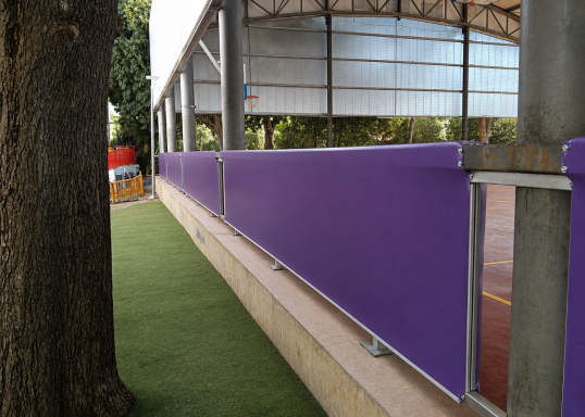 PROTECTORES VALLA EN PABELLÓN DEPORTIVO